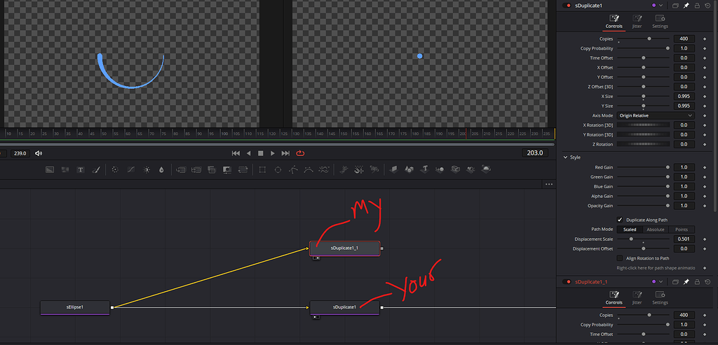 Nodes Graphics How you create this motion graphics using duplicate or sduplicate node ...